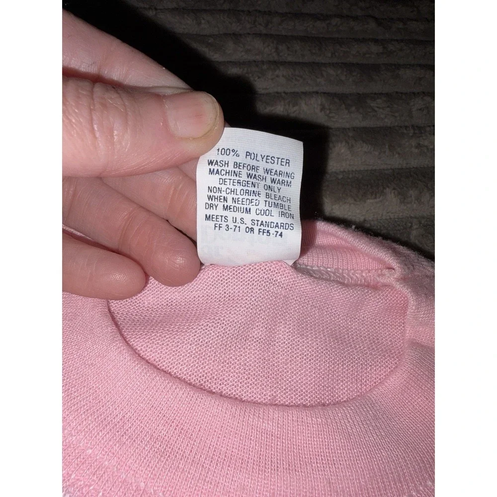 Vtg 80's Dr. Denton‎ Girls 3 T Nightgown  Pajamas Tiger Dancing Tuxedo Keyboard
